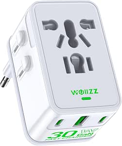 Adaptador de viaje universal con puertos USB