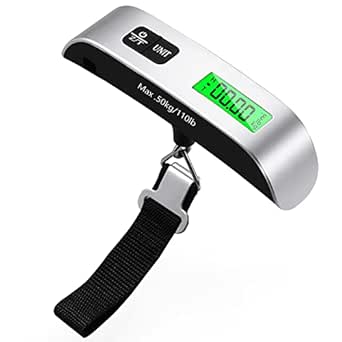 Báscula digital portátil para maletas