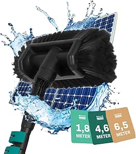 Cepillo telescópico VONROC para limpiar paneles solares