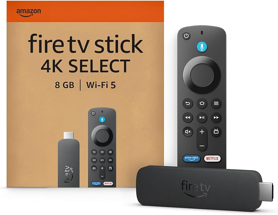 Fire TV Stick 4K Select con su mando a distancia
