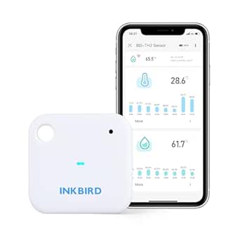 Termómetro e higrómetro WiFi Inkbird con aplicación móvil